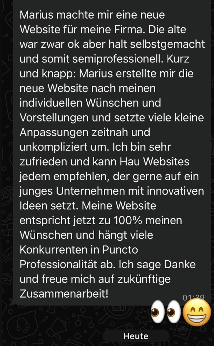 Kundennachricht 1